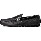 Black Embossed Leather