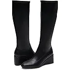 Black Stretch Faux Leather