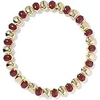 Gold Burgundy Enamel