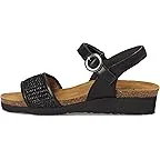 Black Shiny Leather/Black Raffia