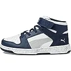 PUMA White-Flat Light Gray-Club Navy