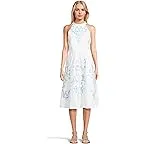 Resort White Gianne Dress Applique Layout