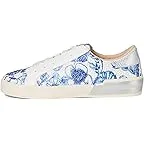 White Blue Floral