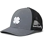 Charcoal Hat/Black Mesh/3d White Clover