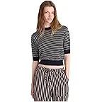 Navy And Ivory Mini Stripe