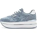 White/Medium Blue Denim Logo