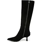 Black Suede Wide Calf
