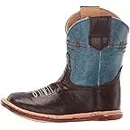 Dark Brown Vamp/Blue Leather Shaft