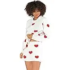 Tossed Heart Knit Red