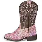 Pink Southwest Glitter Vamp/Brown Shaft
