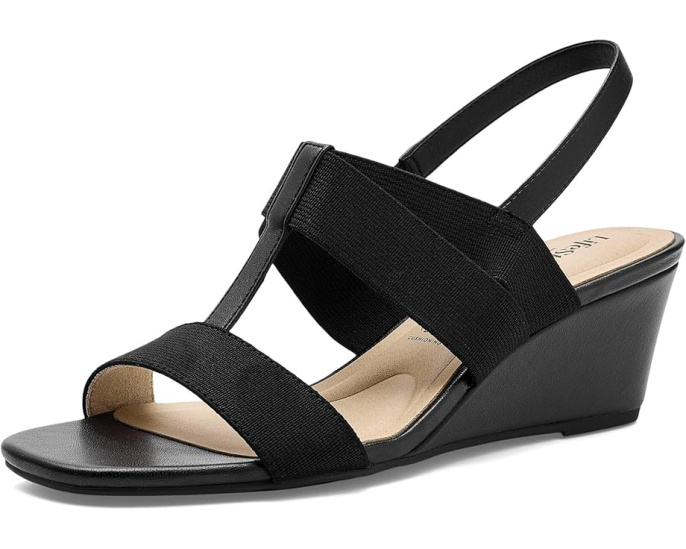 LifeStride сандалии Sweet Slingback с открытым носком и устойчивым каблуком