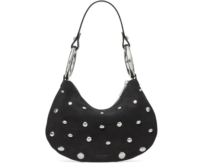 Сумка через плечо Kate Spade New York The Bangle из замши со стразами