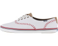 Кроссовки Keds Champion Leather Pennant из кожи с бейсбольной строчкой