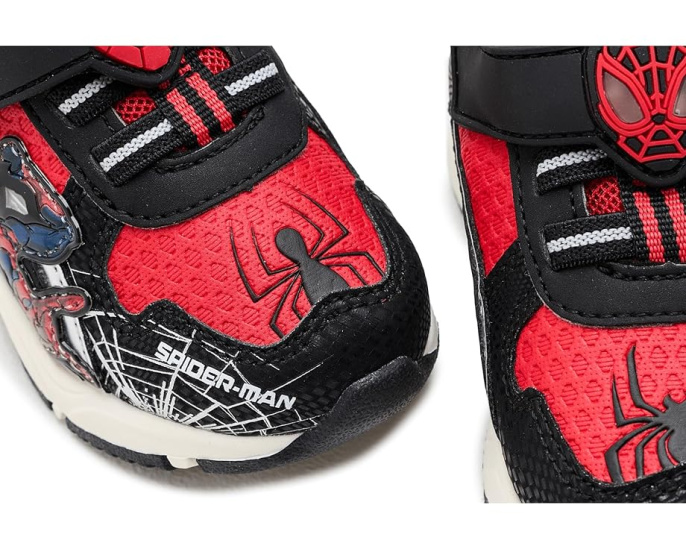 Кроссовки светящиеся Spiderman для малышей с сетчатым верхом Ground Up