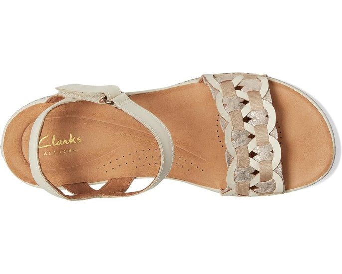 Сандалии Clarks Kassanda Bar на платформе с регулируемой застежкой