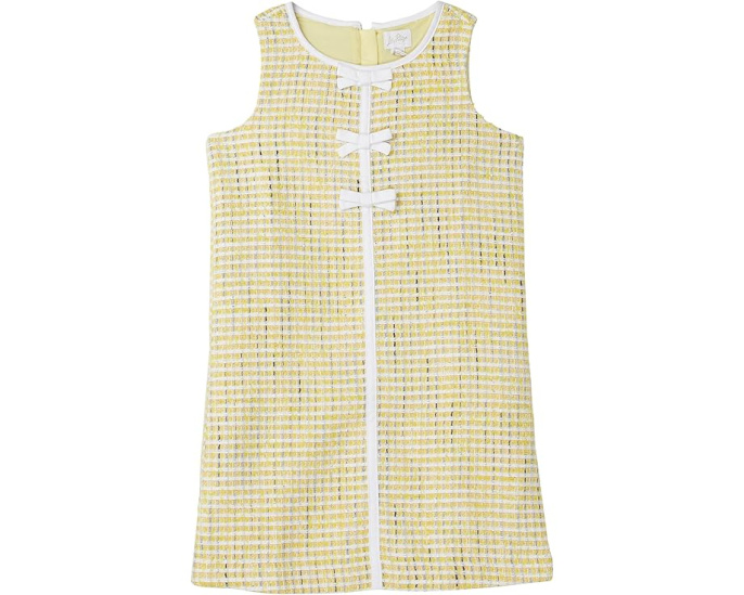 Lilly Pulitzer Kids платье-сарафан Mini Aria Shift с бантами и длиной выше колена