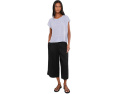 Брюки Eileen Fisher из органического льна с защипами и укороченной длиной
