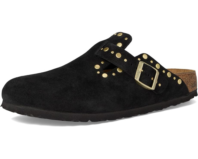 Биркенштоки Birkenstock Boston Rivets из мягкой замши