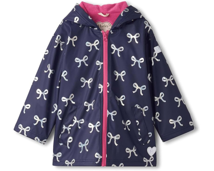 Детская дождевик Hatley Kids с капюшоном и накладными карманами
