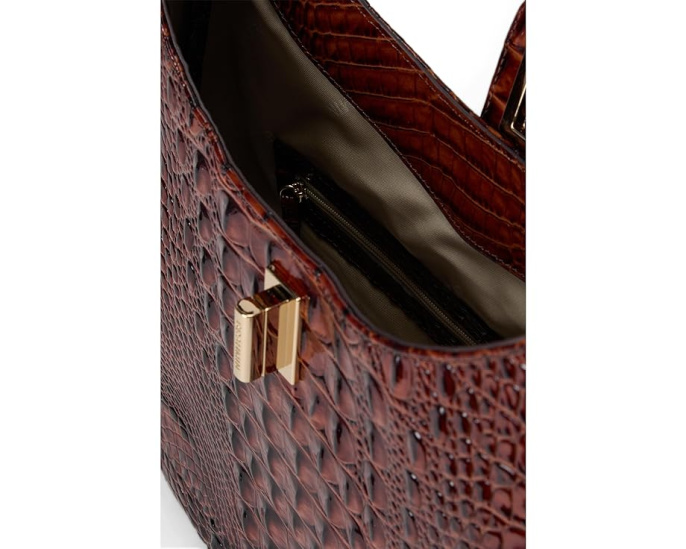 Сумка Brahmin Fallon Slim Shoulderbag через плечо с поворотным замком и карманами