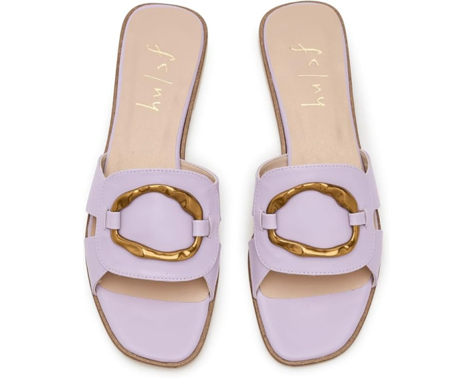 Босоножки French Sole Radiant с цветочным орнаментом сиреневые