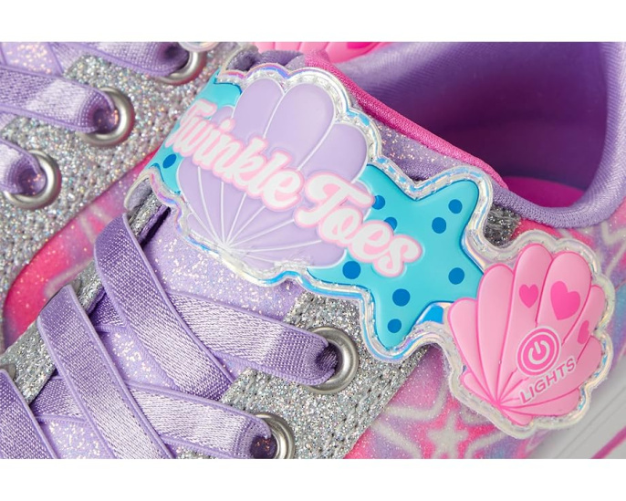 Детские кроссовки Skechers Twinkle Sparks Underwater Magic со светящимся носком