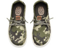Hey Dude Кроссовки Wendy Essential Camo для детей с камуфляжным принтом