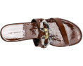 Сланцы Tory Burch Jessa Two Band с двойным ремешком и кожаной подошвой