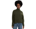 Свитер Madewell Fluffy Wool Balham Hi-Low Turtle из смеси альпаки с объемной вязкой