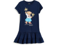 Детское хлопковое платье Polo Bear от Polo Ralph Lauren