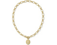 Колье Kendra Scott Grandma с монетой и смешанной цепочкой