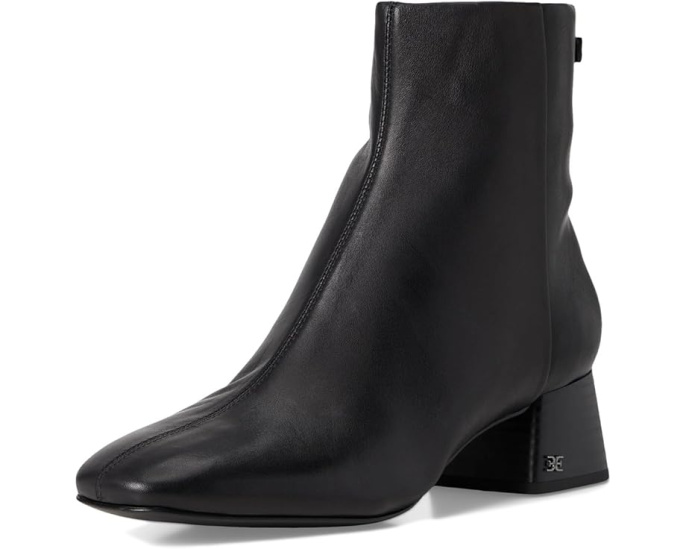 Ботильоны Sam Edelman Paige с квадратным носком и молнией сбоку