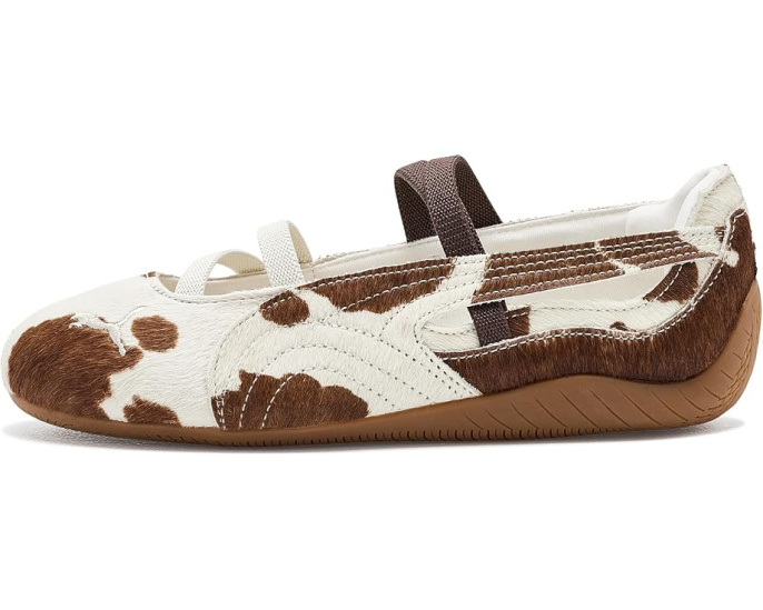 Кроссовки Puma Speedcat Ballet с принтом коровы