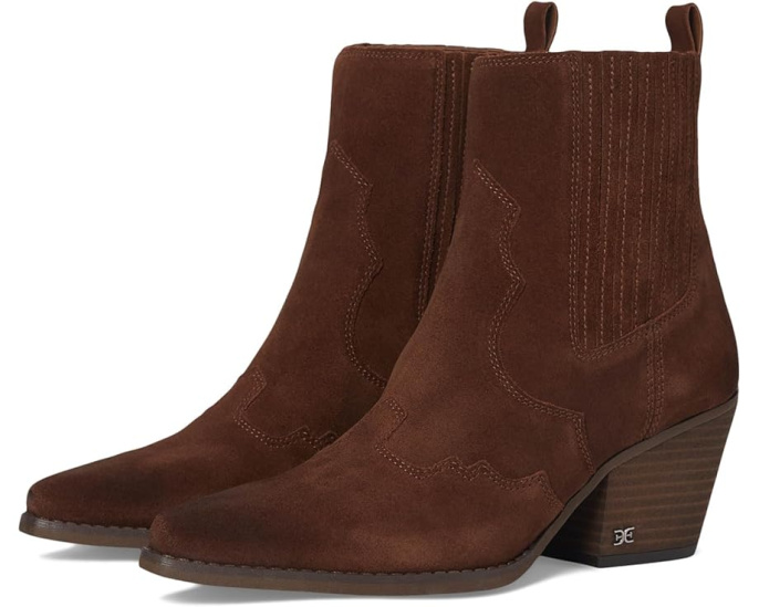 Ковбойские сапоги Sam Edelman West из кожи с острым носком