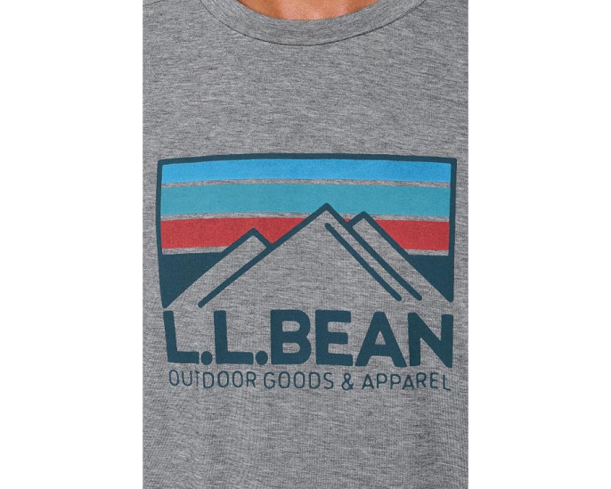 L.L.Bean футболка Everyday SunSmart Tee с коротким рукавом и принтом