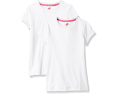 Футболка Jersey Cotton Tee для девочек (набор из 2) Hanes