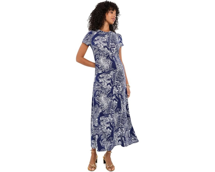 Платье Lilly Pulitzer Alma миди с защитой UPF 50+