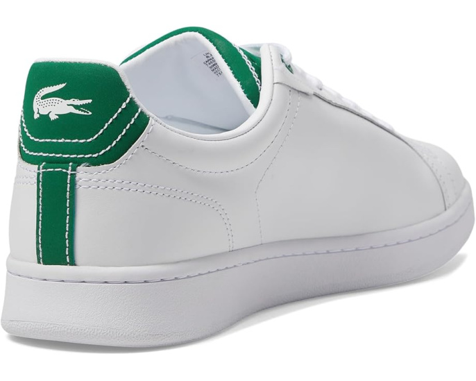 Кроссовки Lacoste Carnaby Pro с цветными вставками и фирменным крокодилом