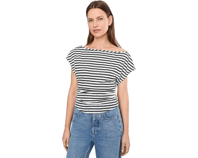 Топ Free People Ellie Black Combo с открытыми плечами