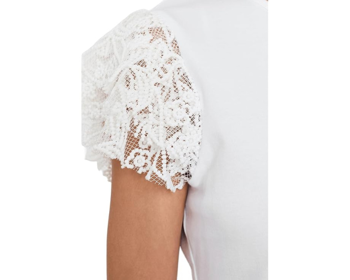 Блуза с воротником-хомутом и рюшами на рукавах Vince Camuto