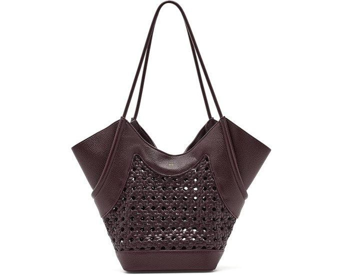 Maribel Woven Panel Tote Bag
