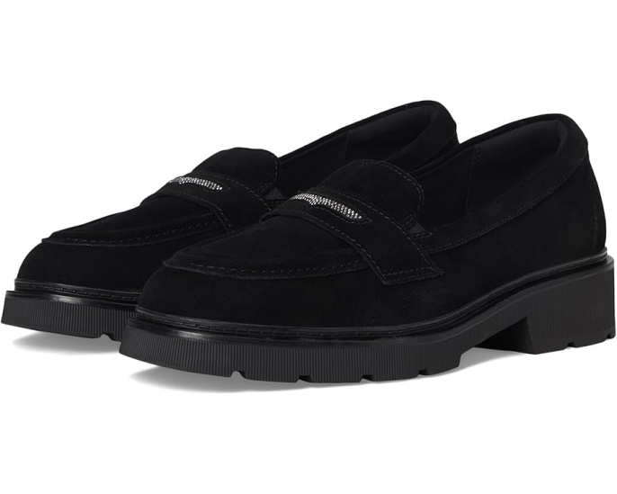 Лоферы Clarks Lauryl Step из замши с эластичной вставкой и стелькой Ultimate Comfort