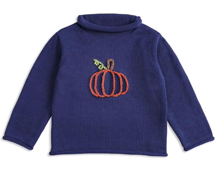 Свитер Pumpkin с воротником-хомутом Mud Pie для малышей и детей