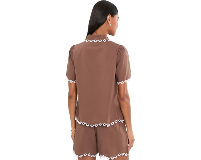 Топ Rikki Short Sleeve от Lilly Pulitzer с коротким рукавом
