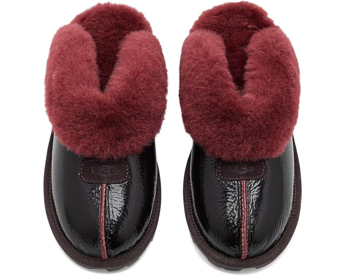Домашние тапочки UGG Coquette Crinkle с мехом