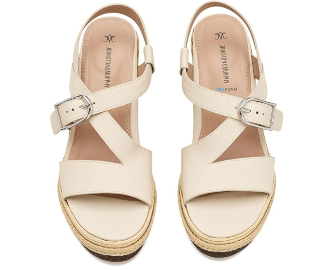 Клиновидные сандалии Johnston & Murphy Addison Asymmetrical Wedge