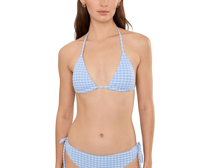 Детский бикини-топ Snapper Rock Kids Seaside Gingham в клетку