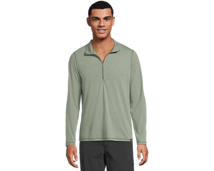 Рубашка L.L.Bean Everyday SunSmart 1/4 Zip с защитой от солнца и молнией на четверть