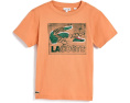 Футболка Lacoste с текстурным графическим рисунком для детей