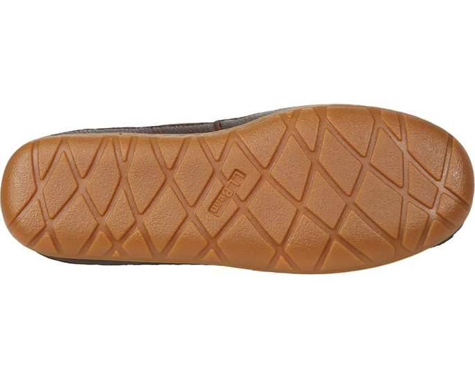 Домашние тапочки-мокасины L.L.Bean Wicked Good Moosehide с подкладкой из овчины